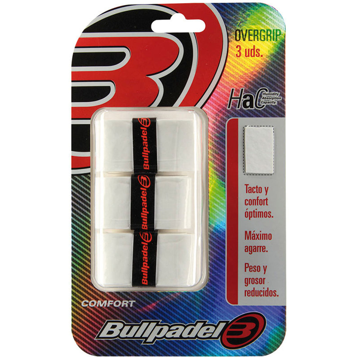 Bullpadel Overgrip Weiß (3 Stück)