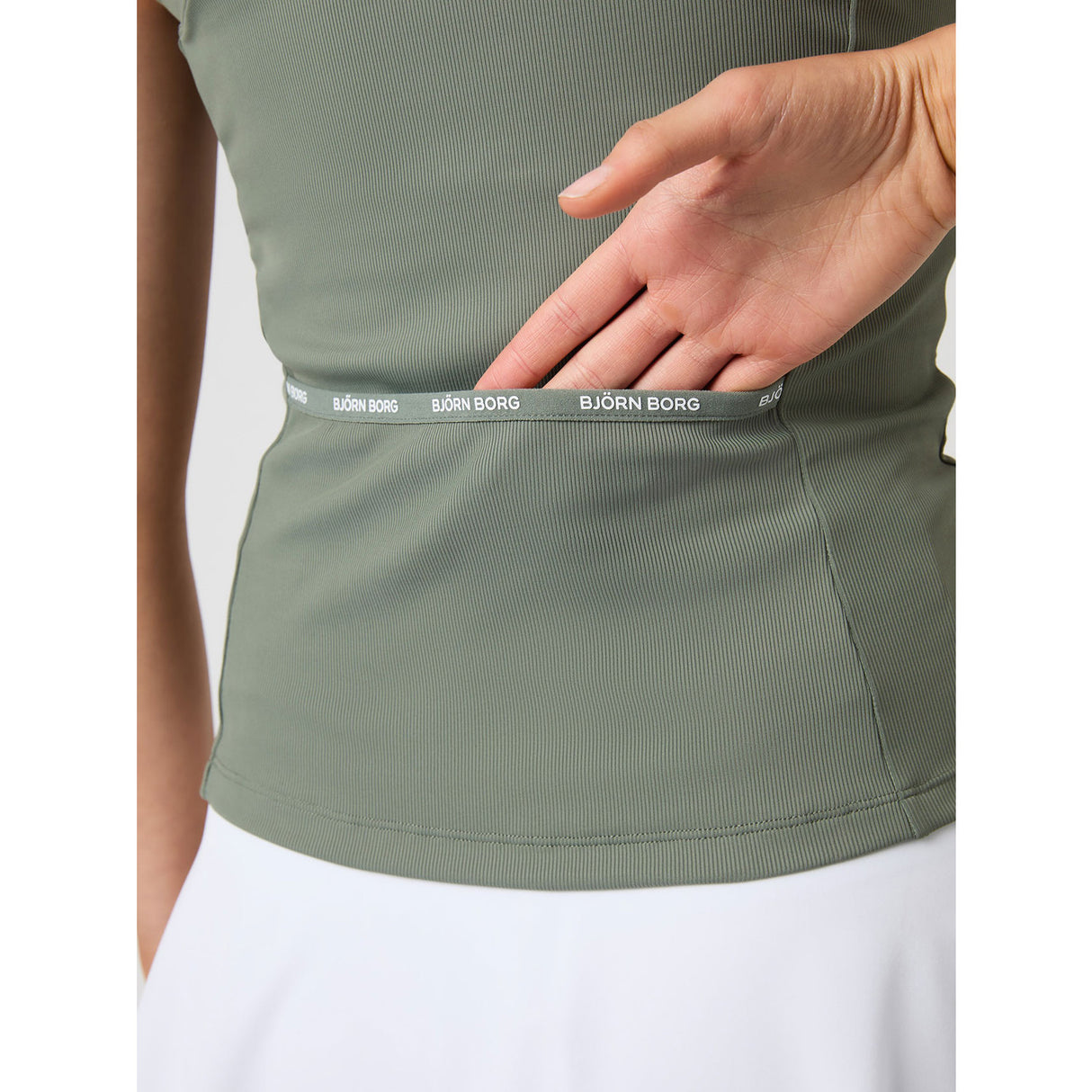 Björn Borg Ace Pocket Ribbed Tank Top Green