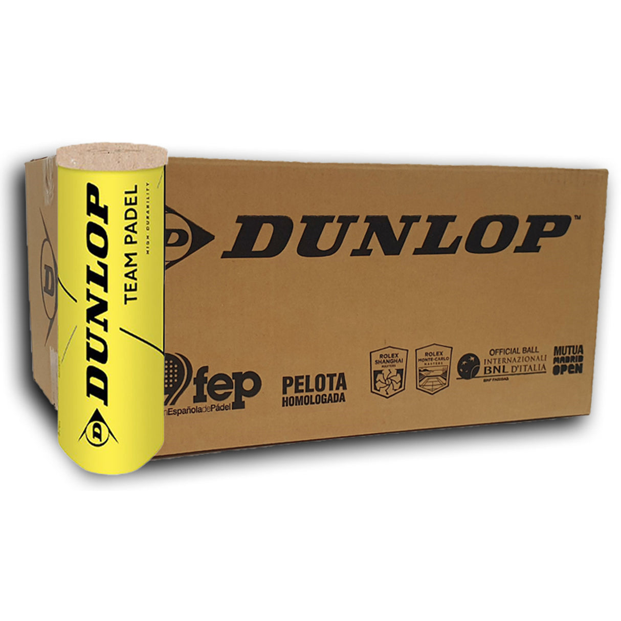 Dunlop Team Padel Bälle (24 Dosen x 3 Stück)