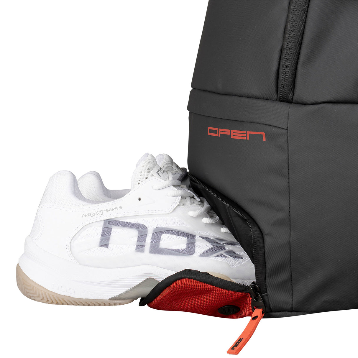 Nox Rucksack Luxury Open Series Schwarz/Rot