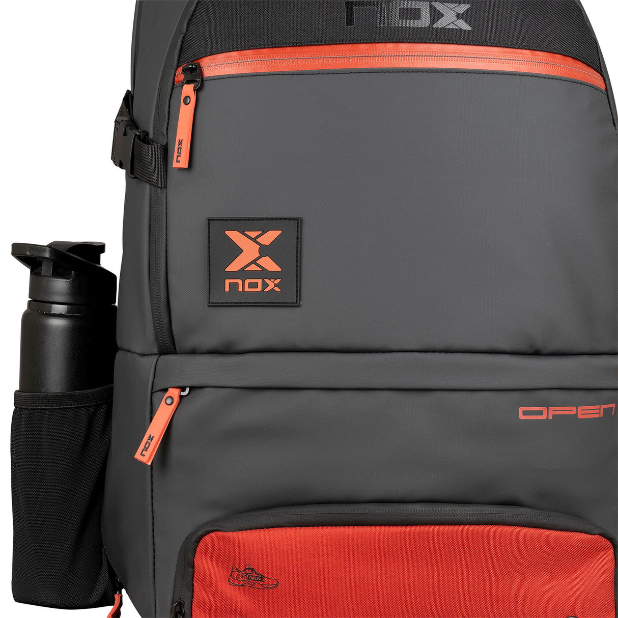 Nox Rucksack Luxury Open Series Schwarz/Rot