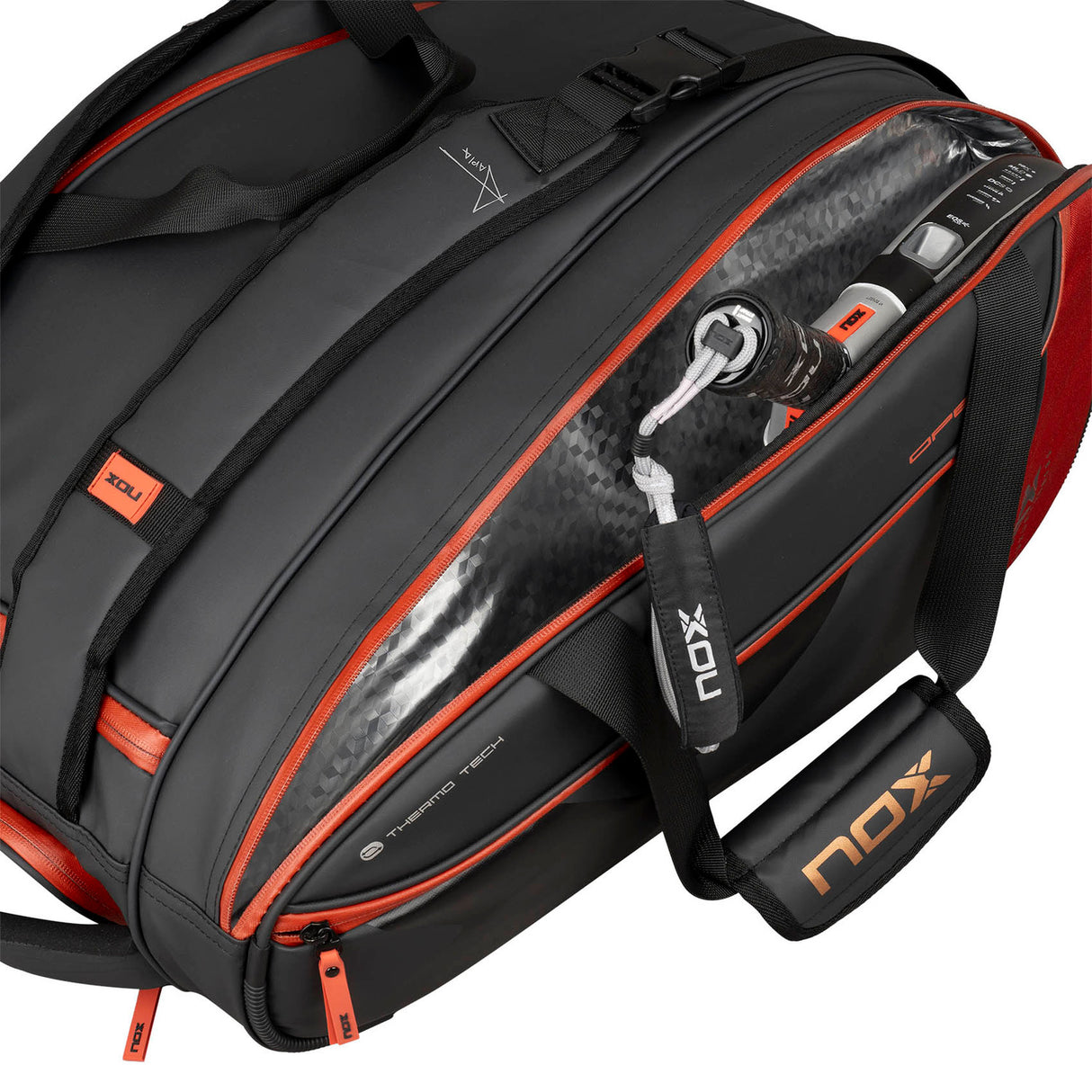 Nox Schlägertasche Luxury Open Series Schwarz/Rot