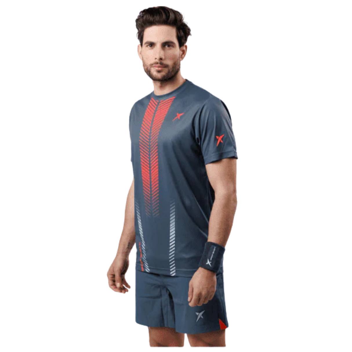 Drop Shot Shirt Grey/Red