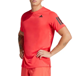 Adidas Club 3-Stripes T-Shirt Red