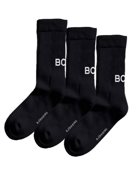 Björn Borg Core Crew Polyamide Sock Black 3 Pack