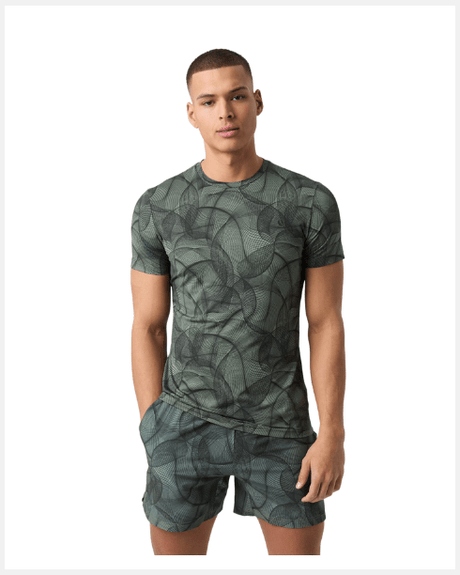 Björn Borg Ace Printed T-Shirt Green - 