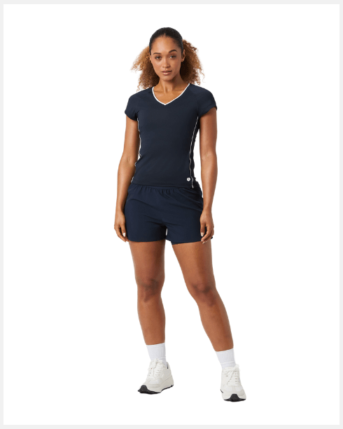 Björn Borg Ace V - Neck T-Shirt Navy - 