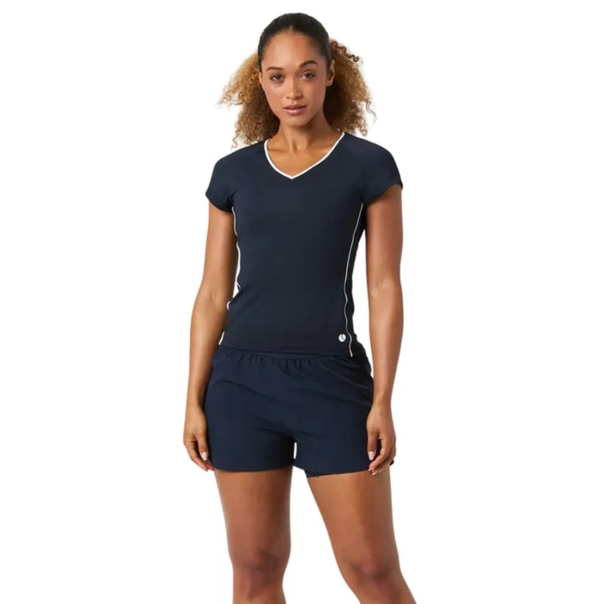 Björn Borg Ace V - Neck T-Shirt Navy - 