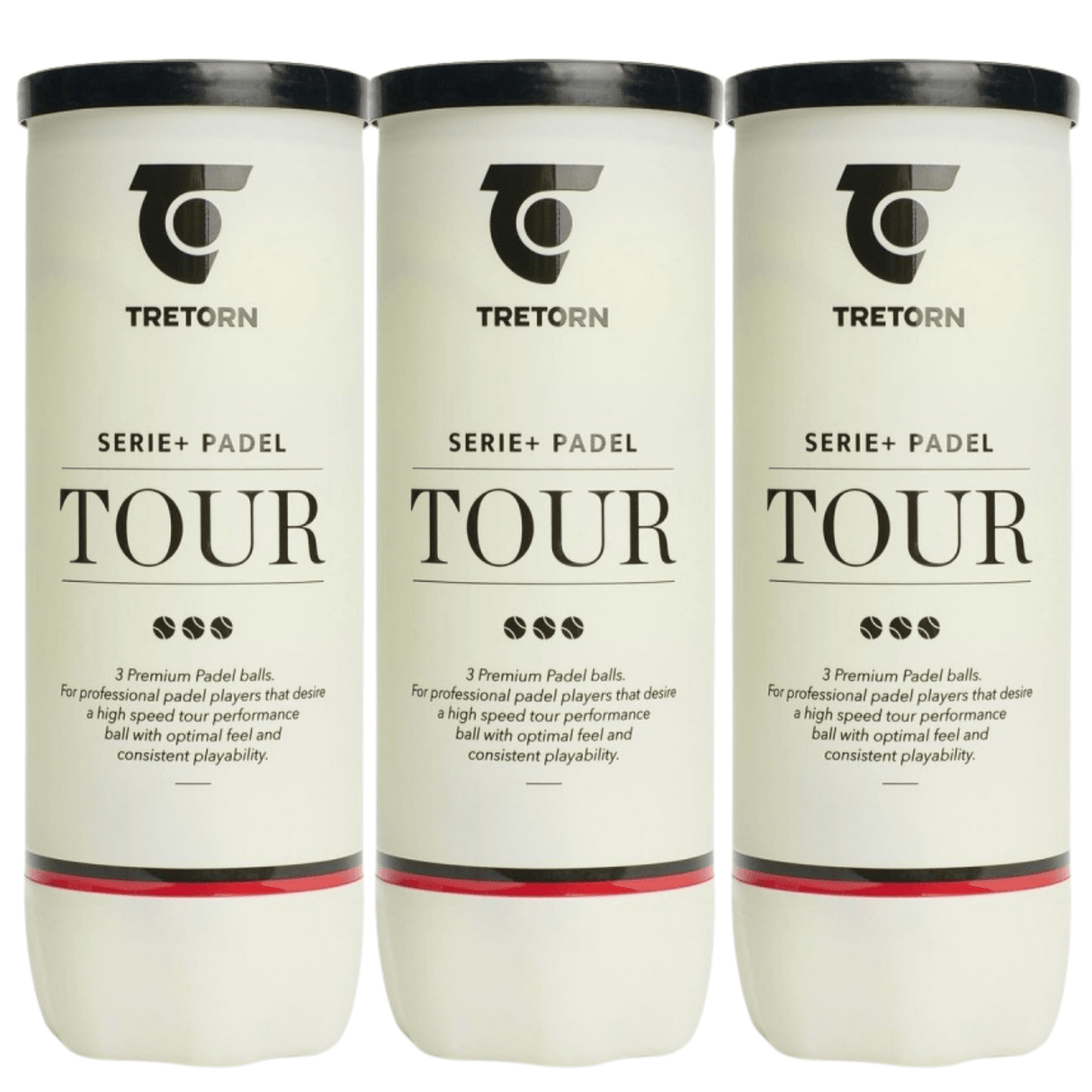 Tretorn Serie Tour Padelballen (3x3 st.) - 
